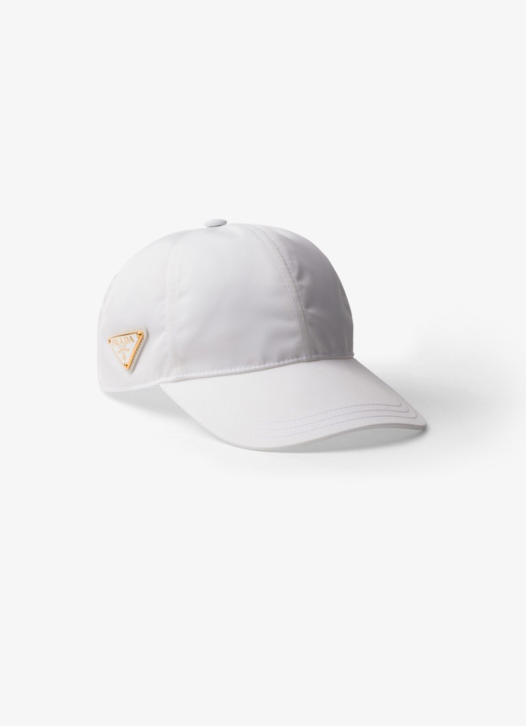 Prada Dames Re-Nylon pet met logo in de kleur Wit