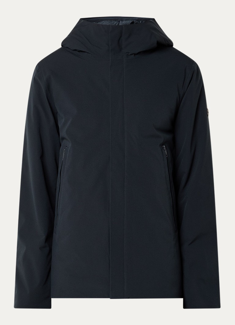 Elvine Heren Vhinner gewatteerd jack met ritszakken en capuchon in de kleur Donkerblauw, maat: S