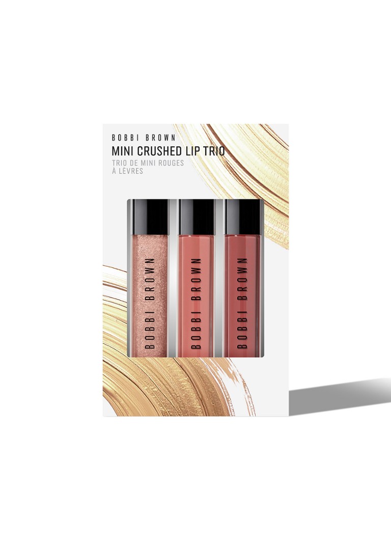 Bobbi Brown Mini Crushed Lip Trio Lippenset - make-up set Bare Sparkle | Force of Nature | In the Buff 1MAAT Cadeausets - Deal