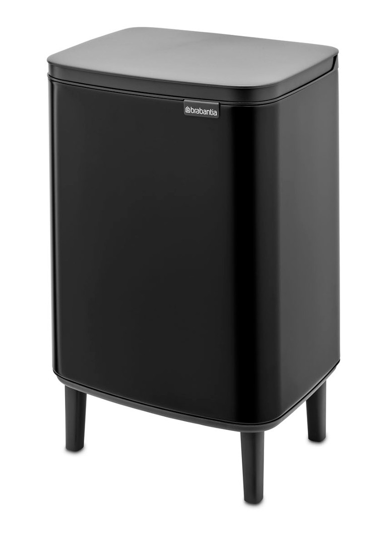 Brabantia Bo Hi afvalemmer 12 liter met kunststof binnenemmer Zwart - Deal