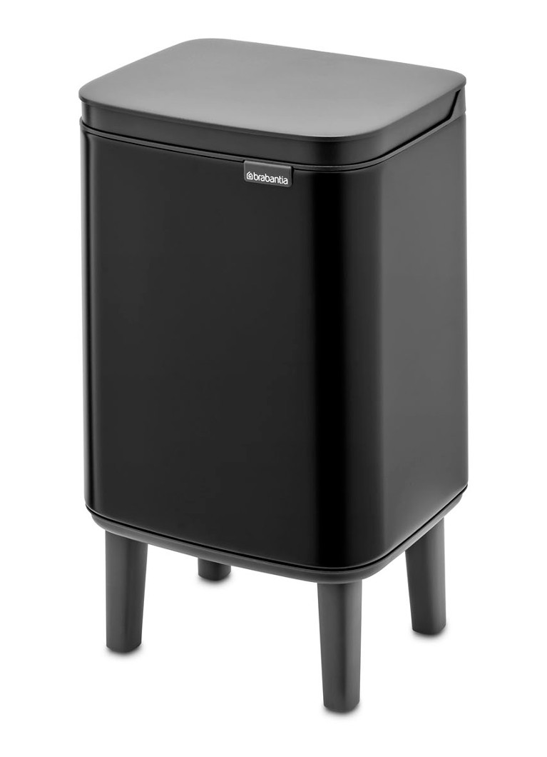 Brabantia Bo Hi afvalemmer 4 liter met kunststof binnenemmer Zwart - Deal