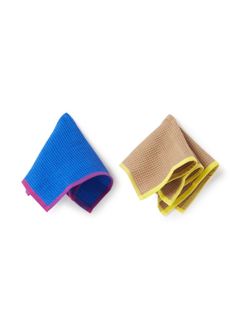 Hay Canteen vaatdoek 31 x 31 cm set van 2 Multicolor - Deal