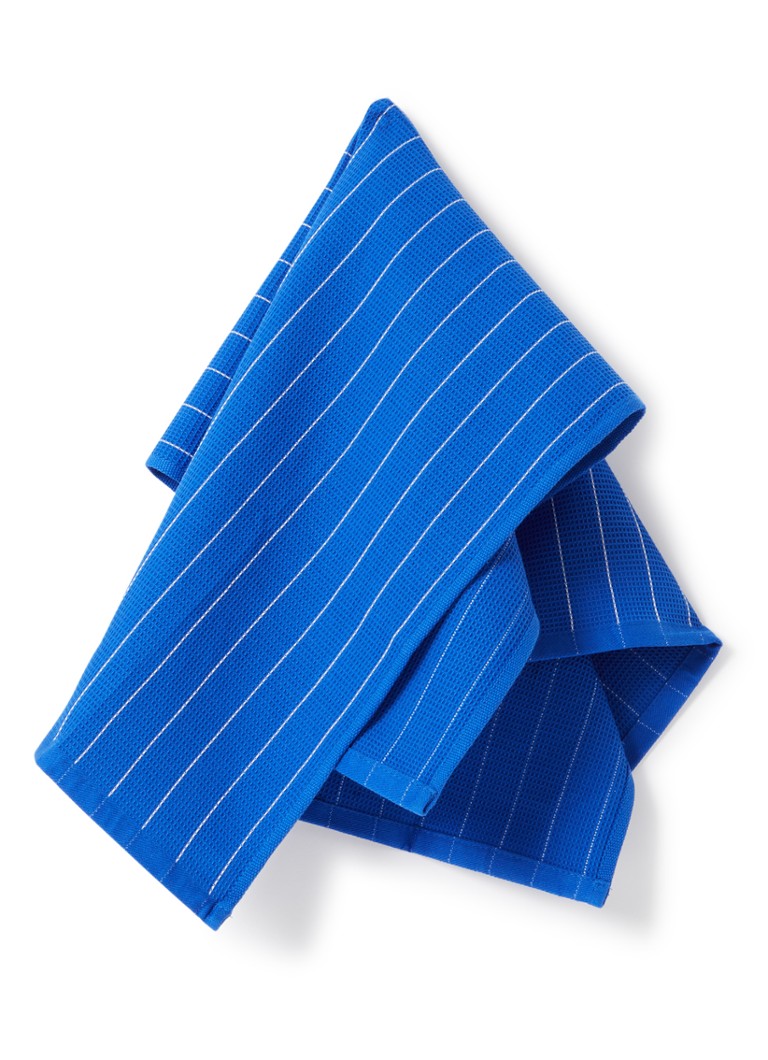 Hay Canteen theedoek van katoen 52 x 80 cm Kobaltblauw - Deal