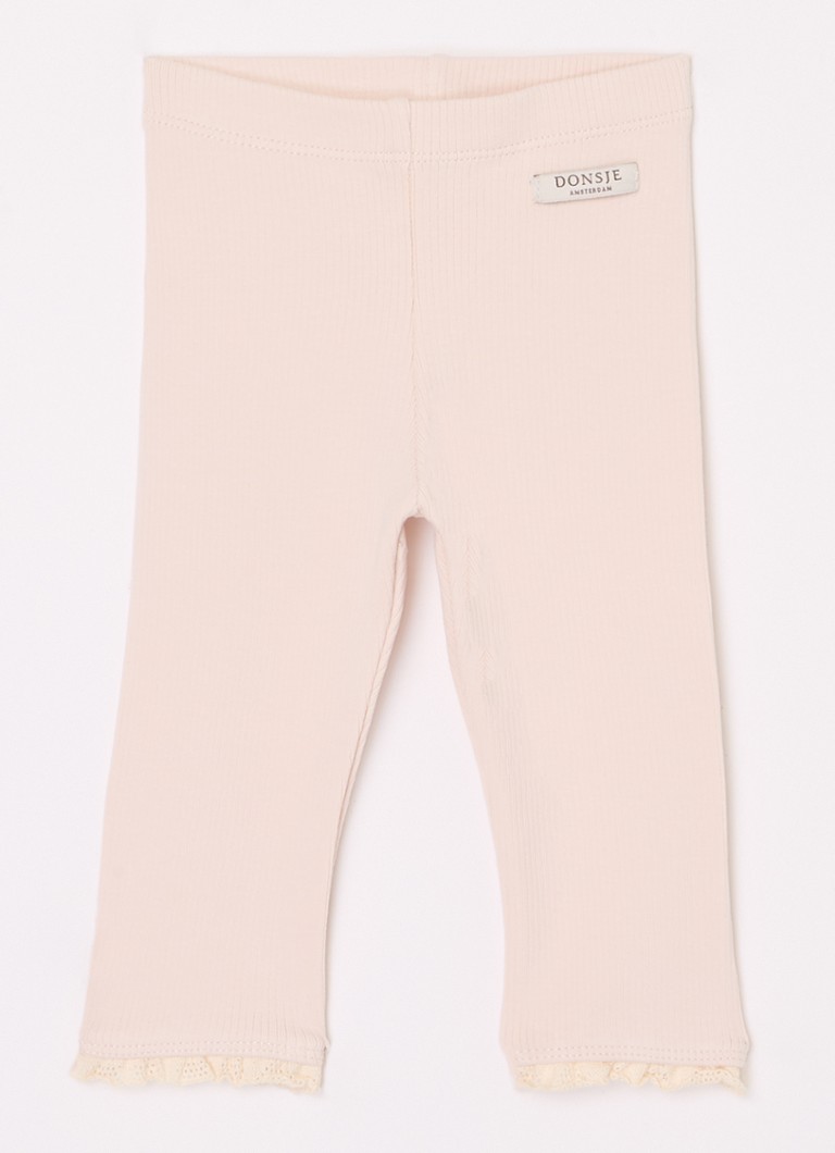 Donsje Amsterdam Meisjes Affy Leggings in de kleur Lichtroze, maat: 92