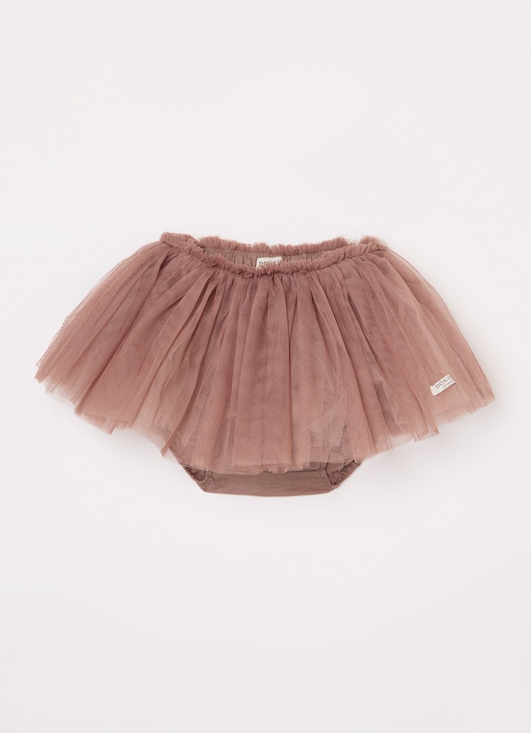 Donsje Amsterdam Meisjes Rieta Skirt in de kleur Taupe, maat: 92