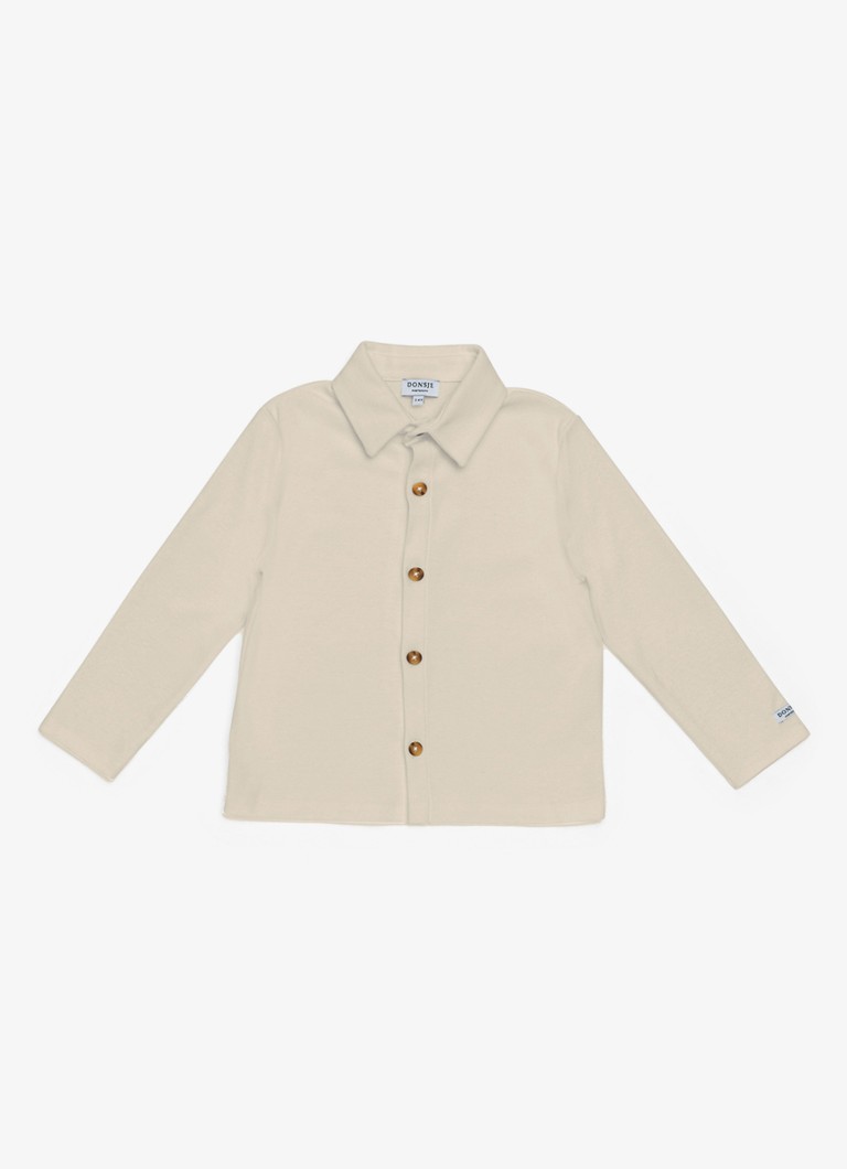 Donsje Amsterdam Jongens Touten overhemd in de kleur Beige, maat: 98