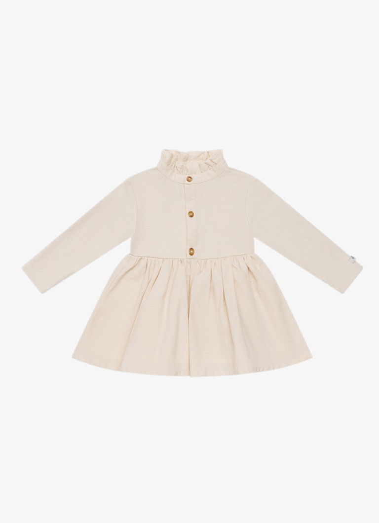 Donsje Amsterdam Meisjes Louen tuniekjurk in katoenblend in de kleur Beige, maat: 24M-30M=92
