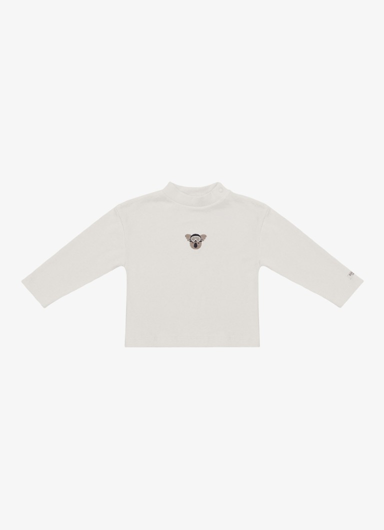 Donsje Amsterdam Meisjes Jensie Ski Koala top met borduring in de kleur Beige, maat: 24-30M=92