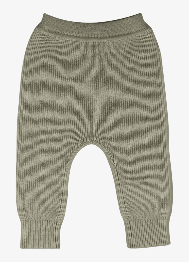 Donsje Amsterdam Meisjes Lieke legging met ribstructuur in de kleur Groen, maat: 3-6M=62