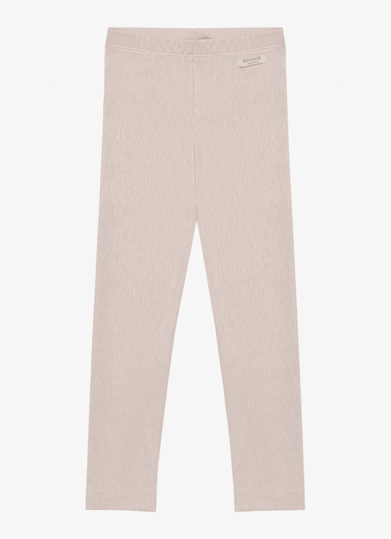 Donsje Amsterdam Meisjes Nienja legging met logo in de kleur Lichtroze, maat: 2-3Y=98