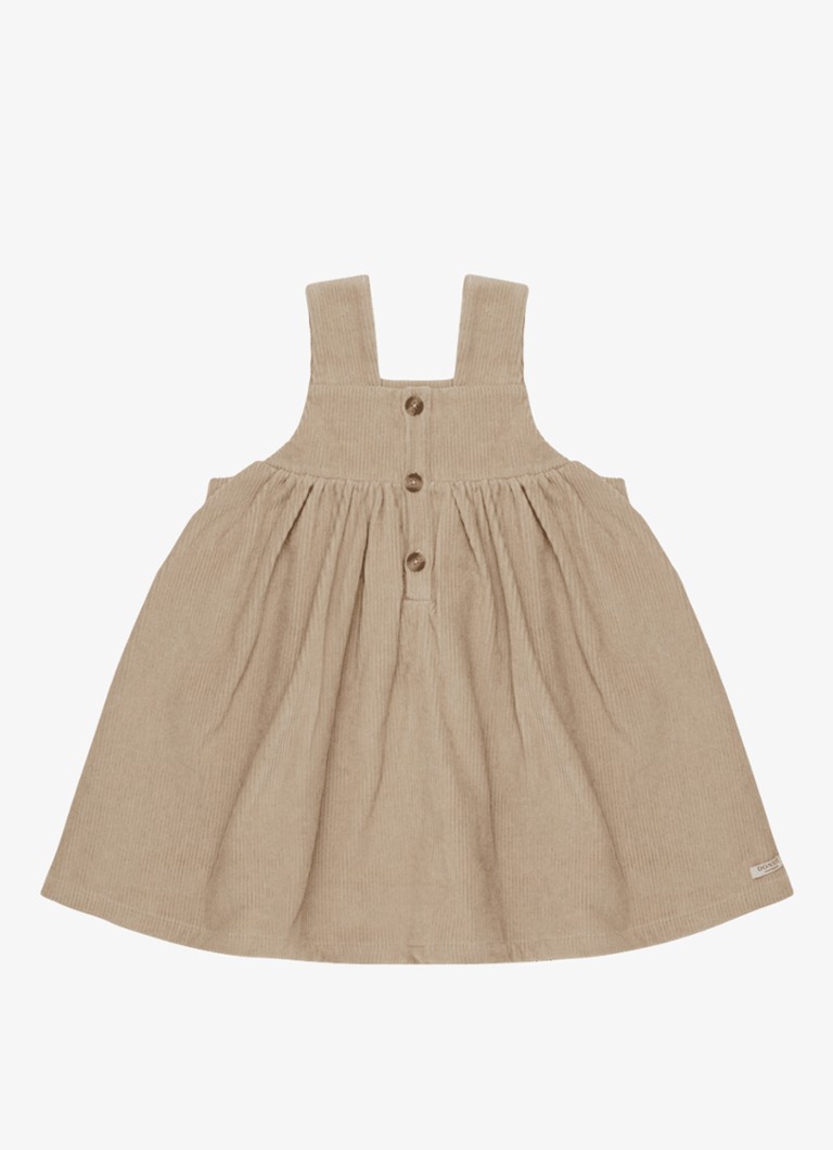 Donsje Amsterdam Meisjes Xanthe Dress in de kleur Taupe, maat: 6-9M=68