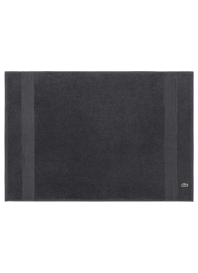 Lacoste L Lecroco badmat 50 x 70 cm Antraciet - Deal