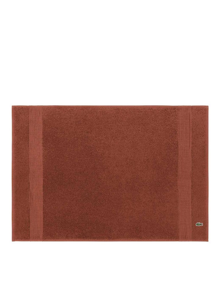 Lacoste L Lecroco badmat 50 x 70 cm Roodbruin - Deal