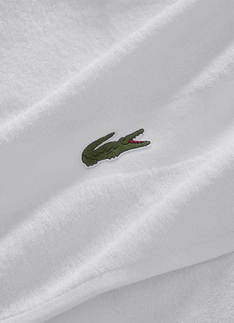 Lacoste L Casual badlaken - 450 gr/m2 - 70 x 140 cm Wit - Deal