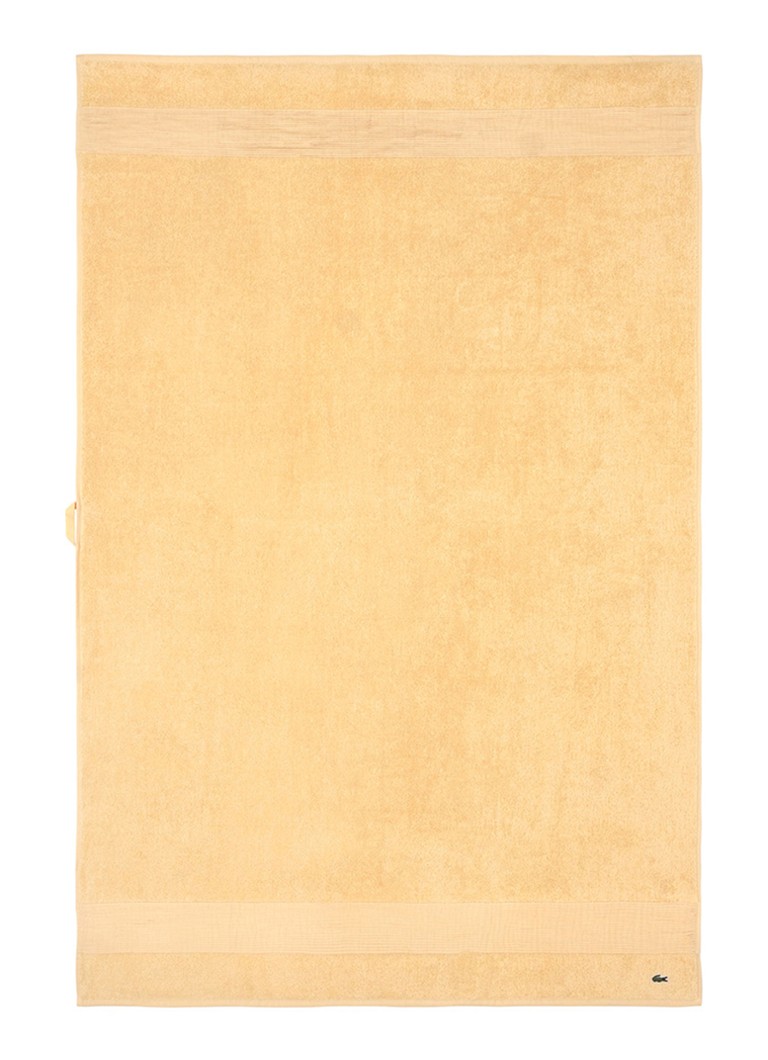 Lacoste L Lecroco badlaken - 600 gr/m2 - 100 x 150 cm Beige - Deal