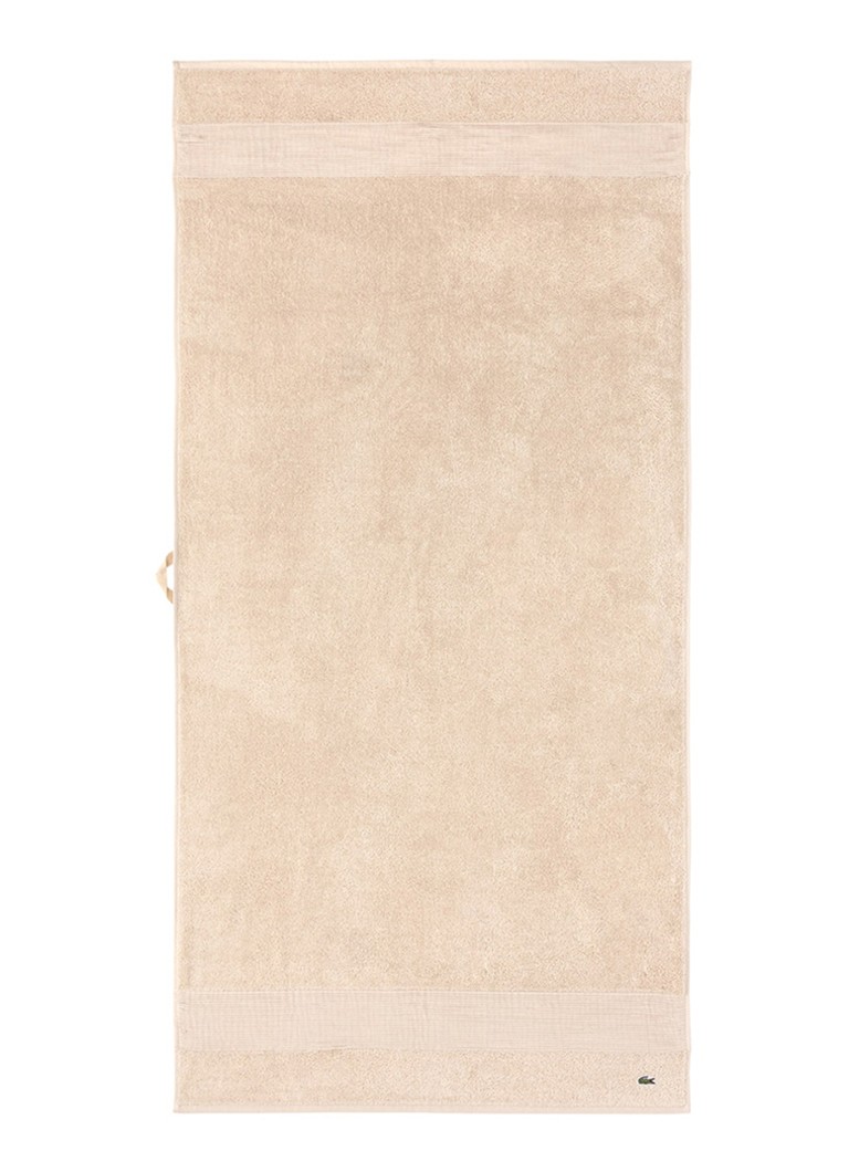 Lacoste L Lecroco badlaken - 600 gr/m2 - 70 x 140 cm Creme