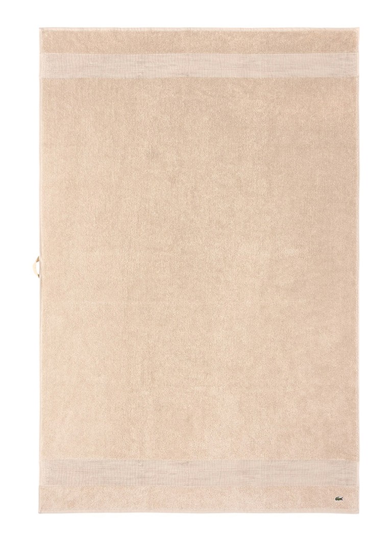 Lacoste L Lecroco badlaken - 600 gr/m2 - 100 x 150 cm Bruin