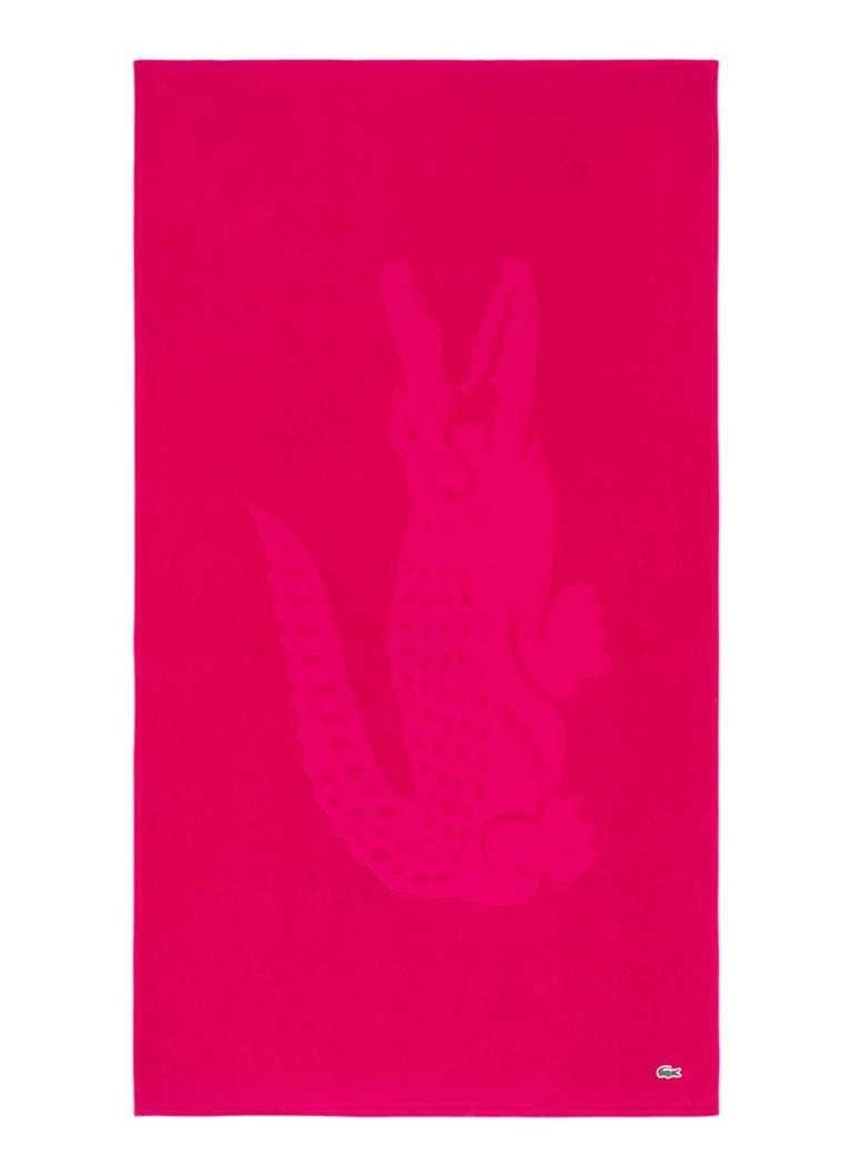 Lacoste L Sport strandlaken van katoen - 90 x 160 cm Roze - Deal