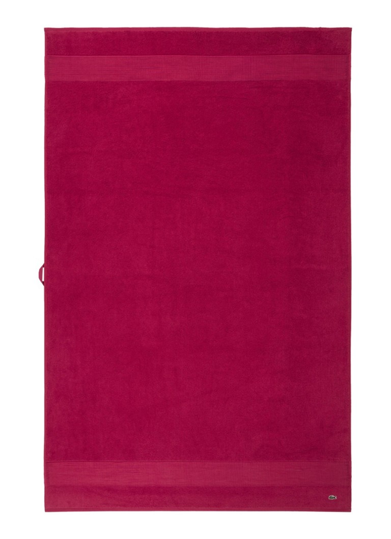 Lacoste L Lecroco badlaken - 600 gr/m2 - 100 x 150 cm Rood - Deal