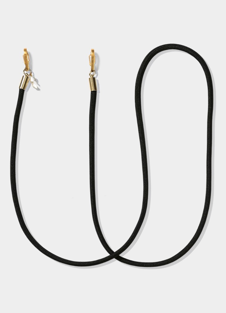 Ateljé Dames Midnight crossbody telefoonkoord in de kleur Zwart, maat: OS