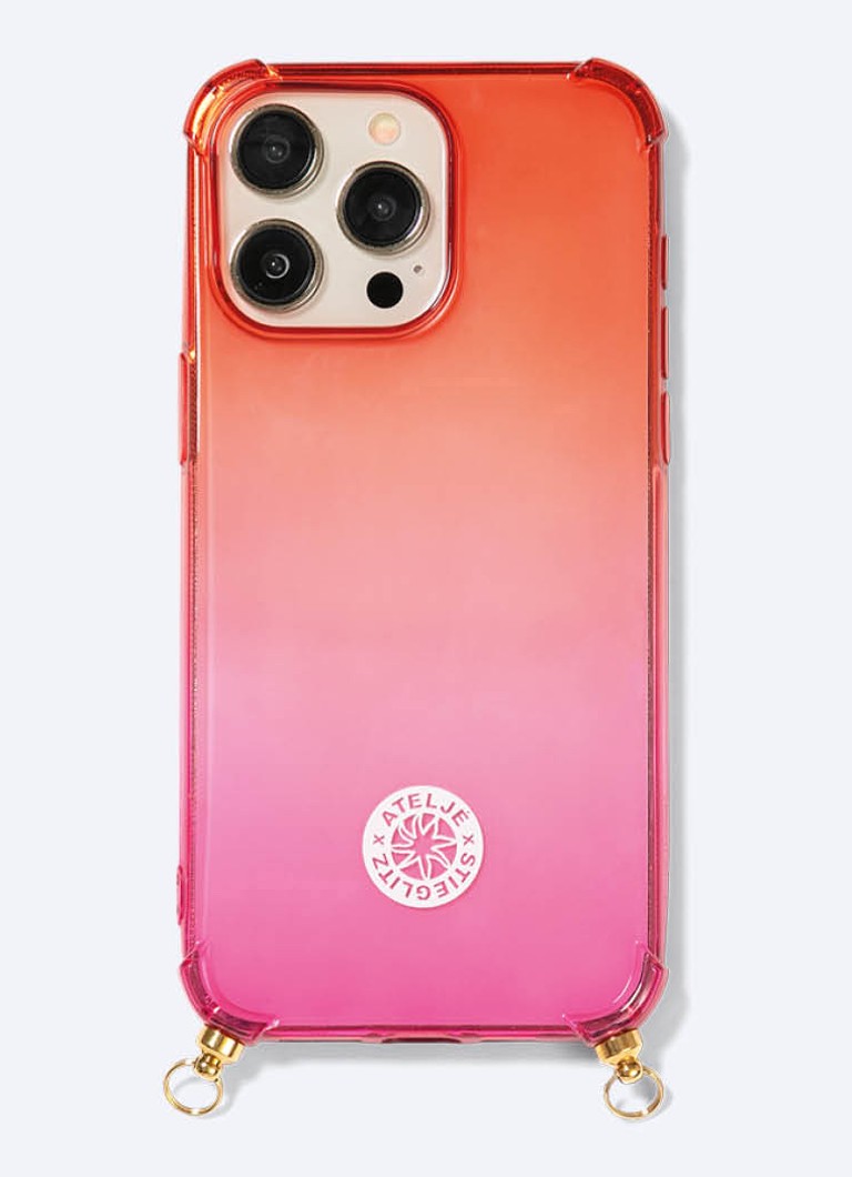 Ateljé Dames Hot In Here telefoonhoes voor iPhone 14 Pro in de kleur Roze, maat: 1maat