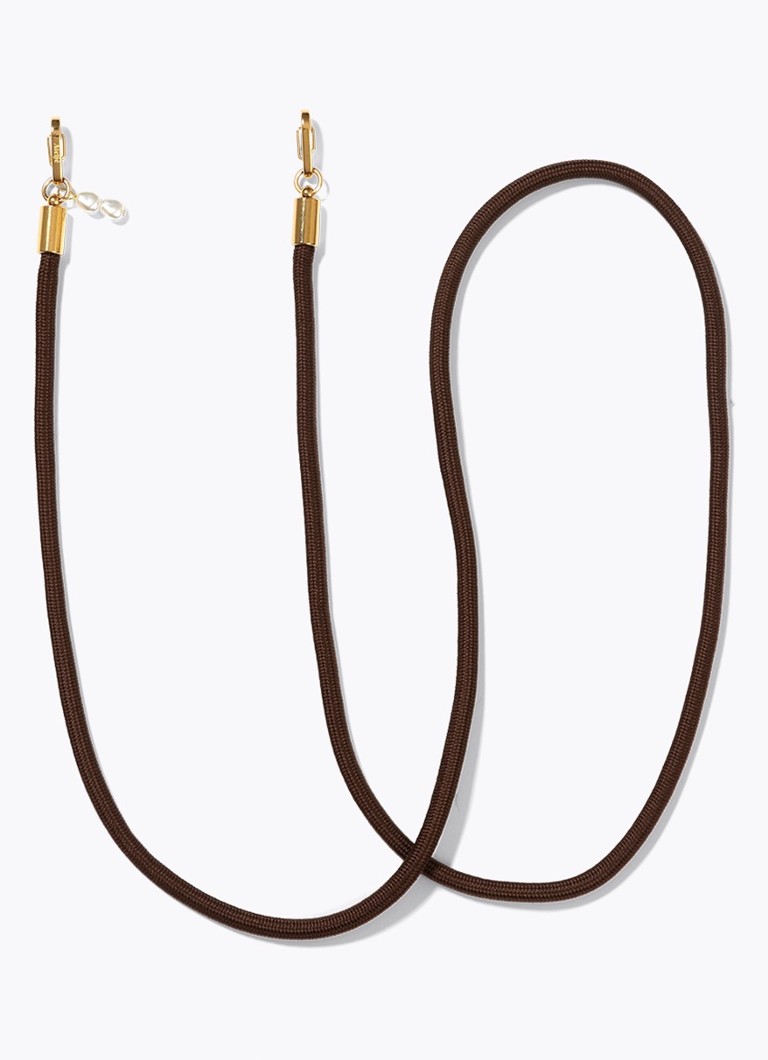 Ateljé Dames Terra crossbody telefoonkoord in de kleur Donkerbruin, maat: 1maat