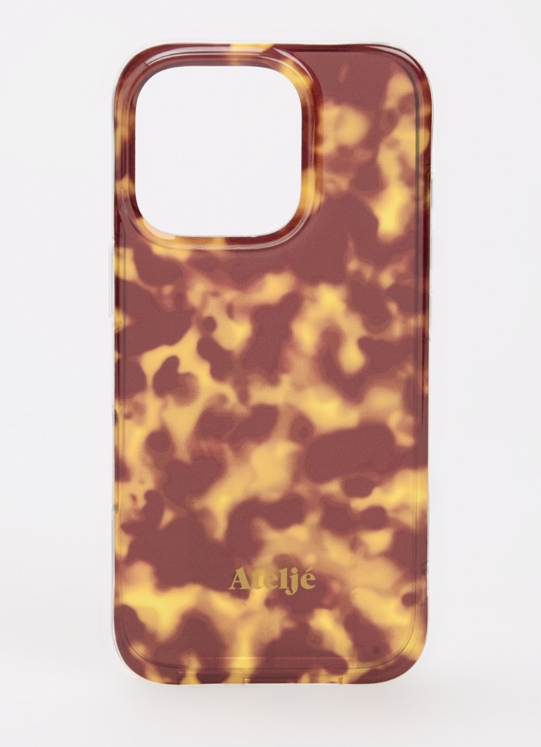 Ateljé Dames Telefoonhoes voor iPhone 16 Pro in de kleur Bruin, maat: 1maat