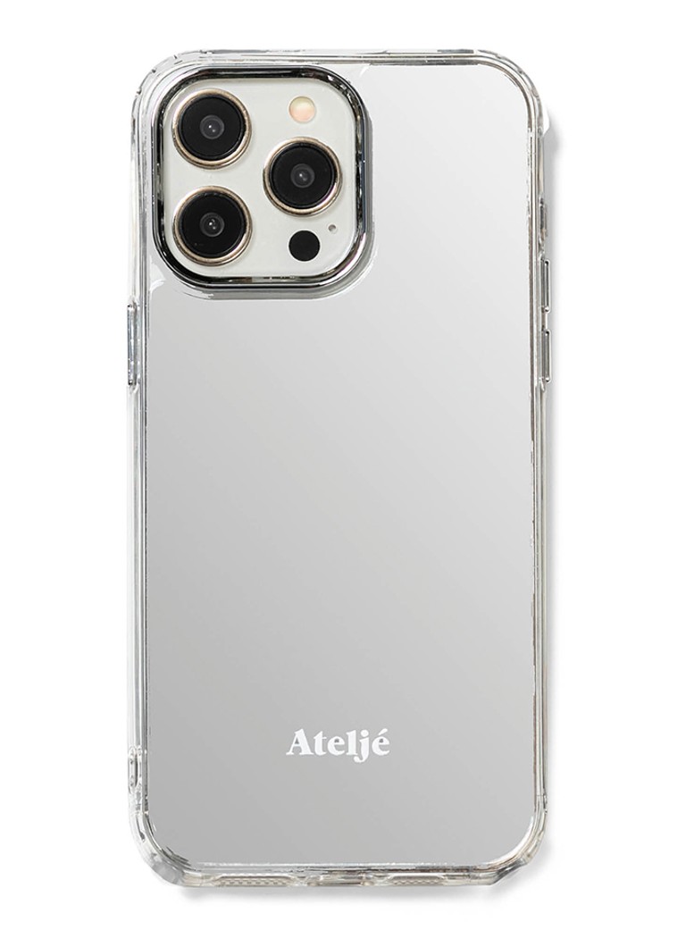Ateljé Dames Telefoonhoes voor iPhone 14 in de kleur Zilver, maat: 1-maat