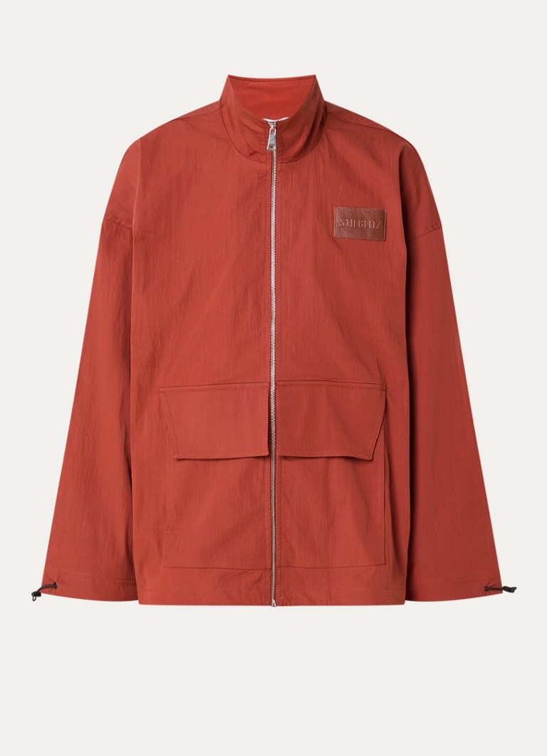 Stieglitz Dames Paola jack met opgestikte zakken in de kleur Steenrood, maat: s