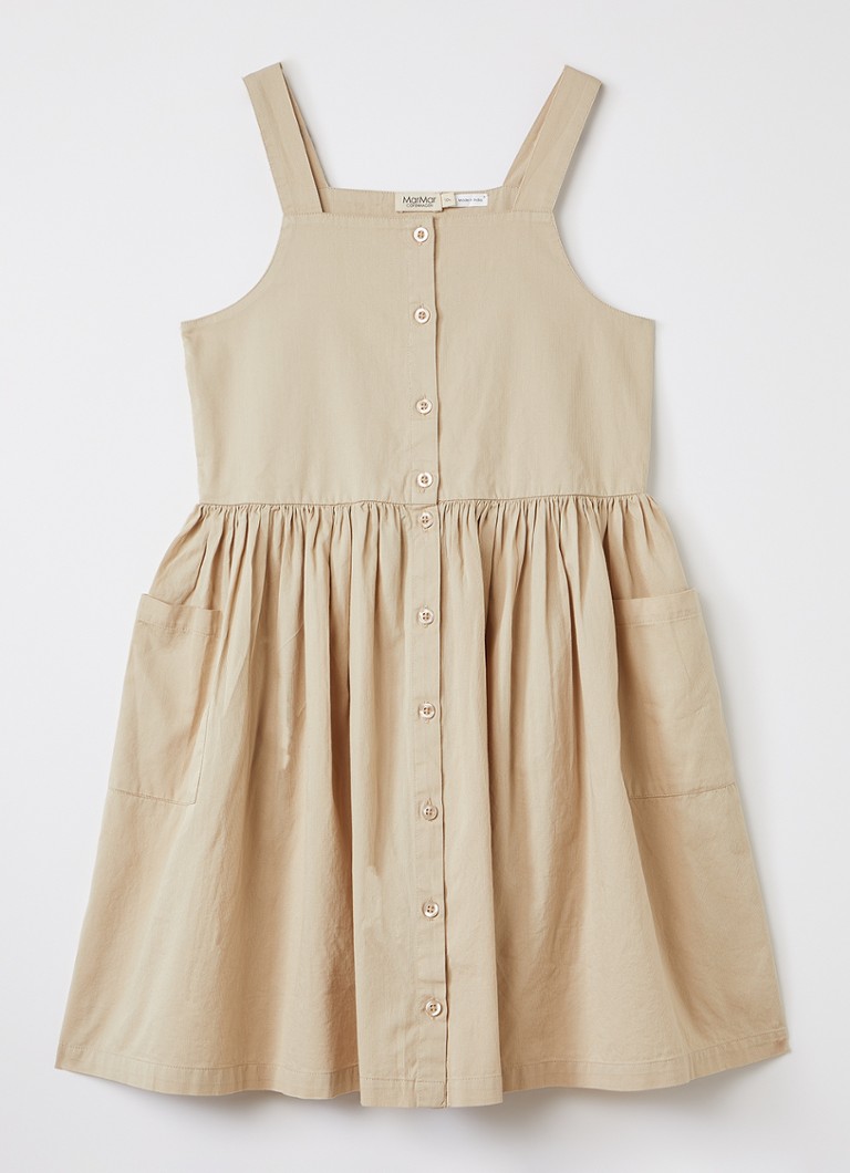 MarMar COPENHAGEN Meisjes Daxo blousejurk in de kleur Zand, maat: 10Y=140