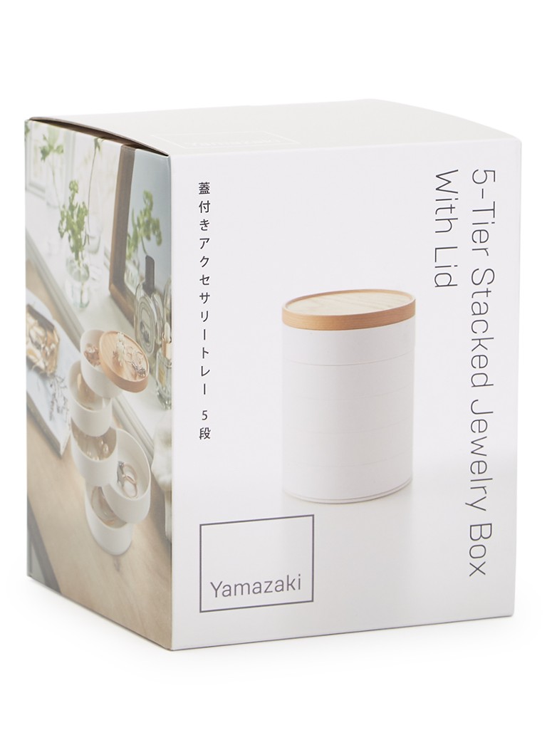 Yamazaki Dames Tosca sieradendoos 12,5 x 10 cm in de kleur Wit, maat: 1maat