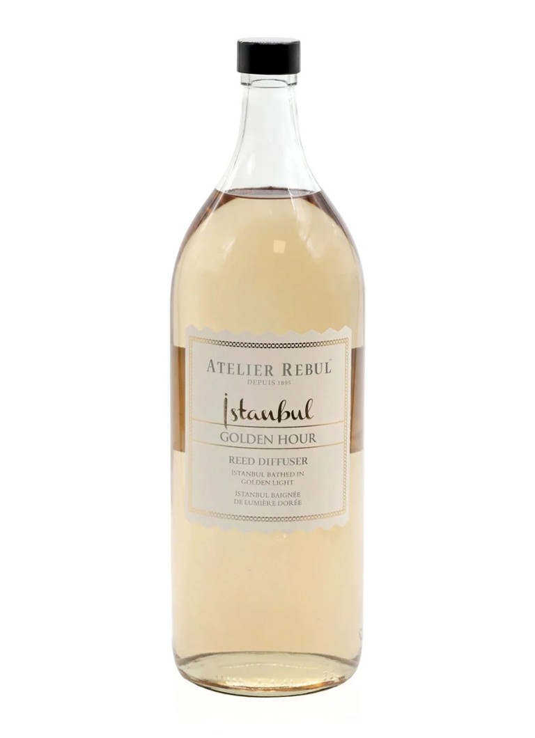 Atelier Rebul Istanbul Golden Hour geurstokjes navulling 2 liter Vanillegeel - Deal