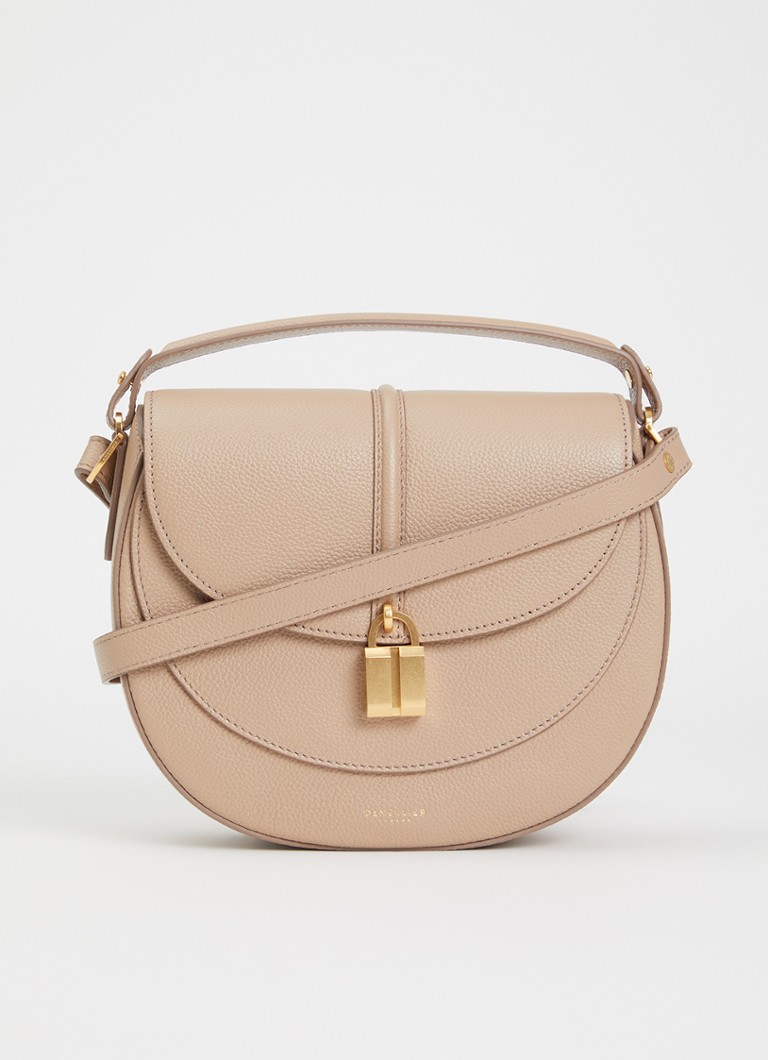 DeMellier Dames The Siena crossbodytas van leer in de kleur Taupe, maat: 1SZ