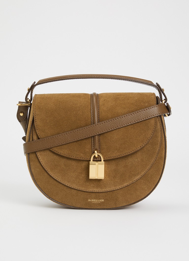 DeMellier Dames The Siena crossbodytas van leer in de kleur Bruin, maat: 1SZ