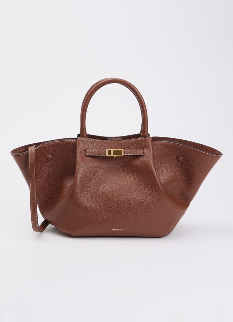 DeMellier Dames The New York Midi handtas van leer in de kleur Bruin, maat: 1SZ