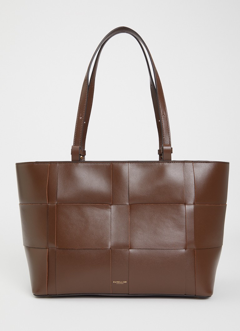 DeMellier Dames The Florence shopper van leer in de kleur Bruin, maat: 1SZ