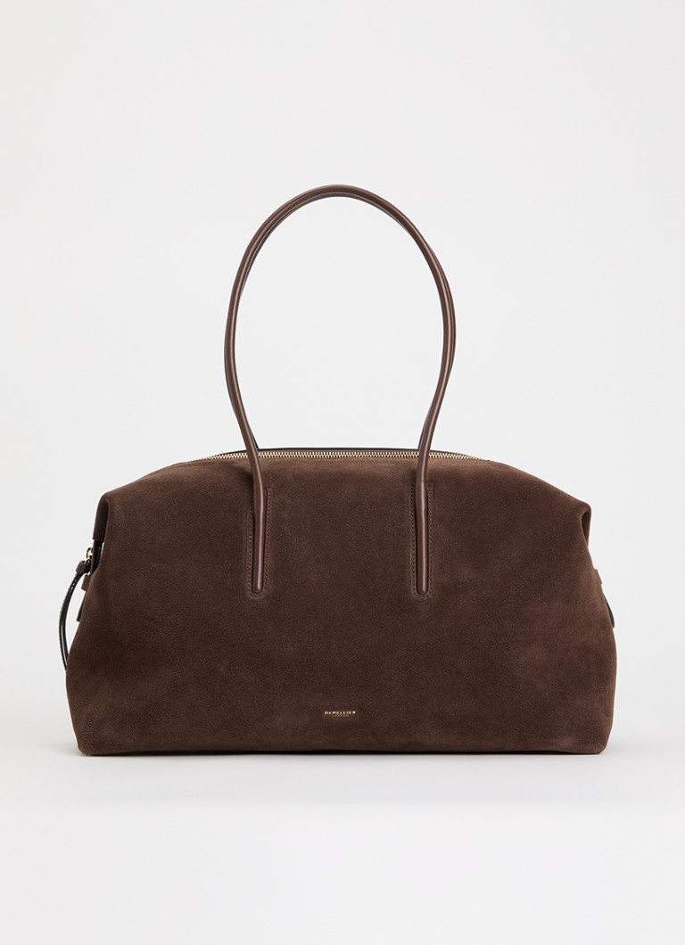 DeMellier Dames The Stockholm handtas van suéde in de kleur Bruin, maat: 1SZ