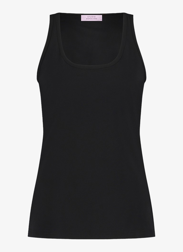 Studio Anneloes Dames Nova top met ronde hals in de kleur Wit, maat: XXS