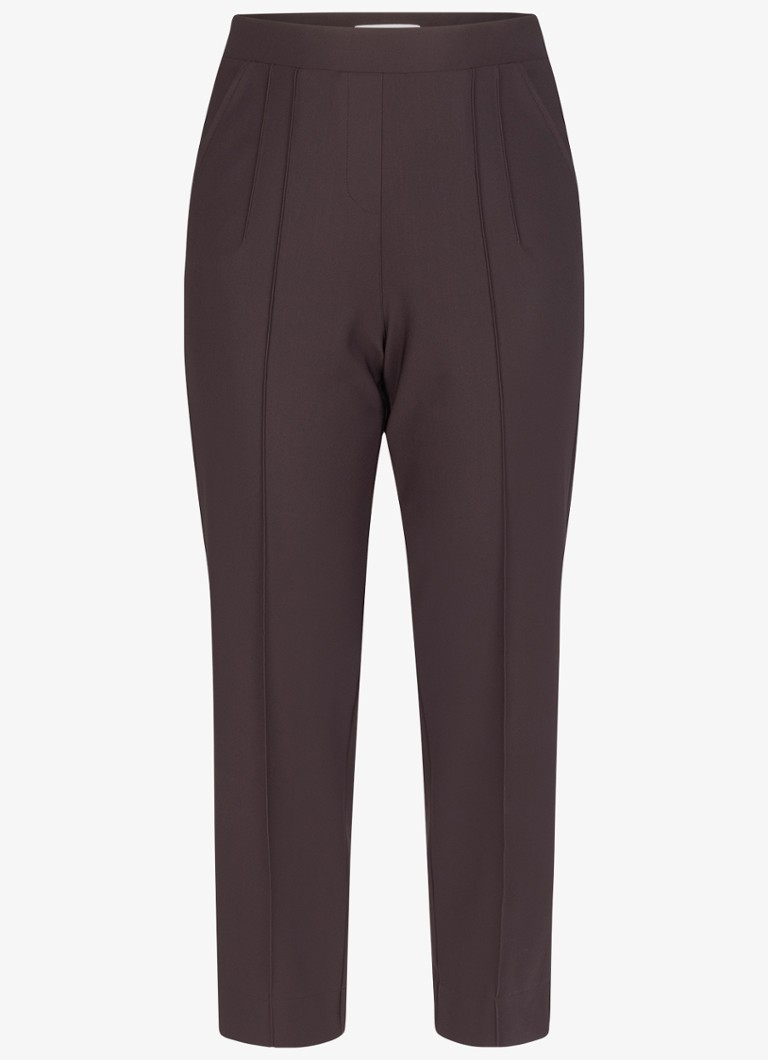 Studio Anneloes Dames Roisin pantalon met steekzakken in de kleur Bruin, maat: L