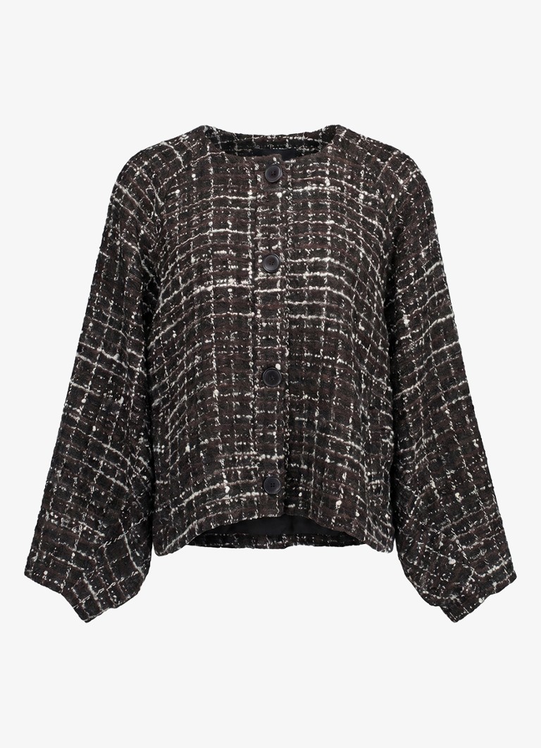 Studio Anneloes Dames Kenza jack met tweed look in de kleur Multicolor, maat: XS