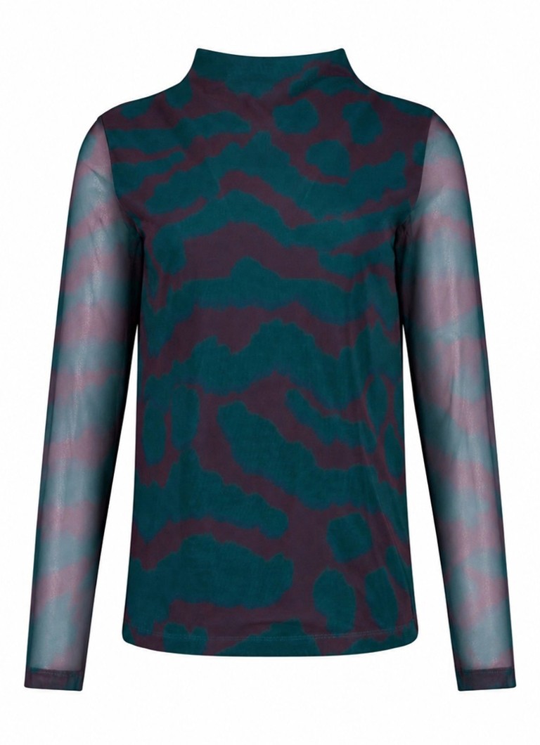 Studio Anneloes Dames Rachel top met grafische print in de kleur Multicolor, maat: XXL