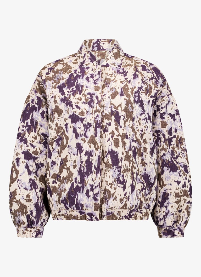 Studio Anneloes Dames Tina bomber in de kleur Paars, maat: XXL