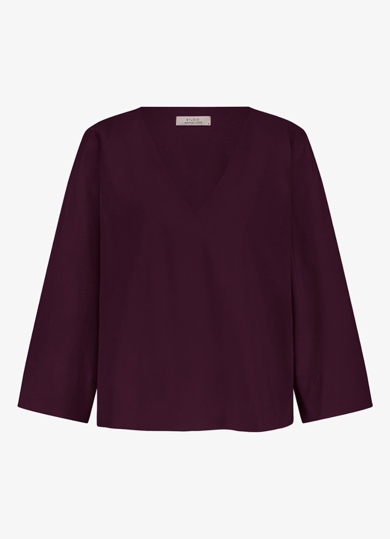 Studio Anneloes Dames Cilou top in de kleur Mosgroen, maat: M