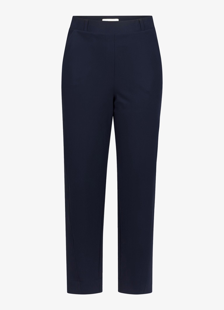 Studio Anneloes Dames Marlise high waist straight fit pantalon in de kleur Turquoise, maat: XXL