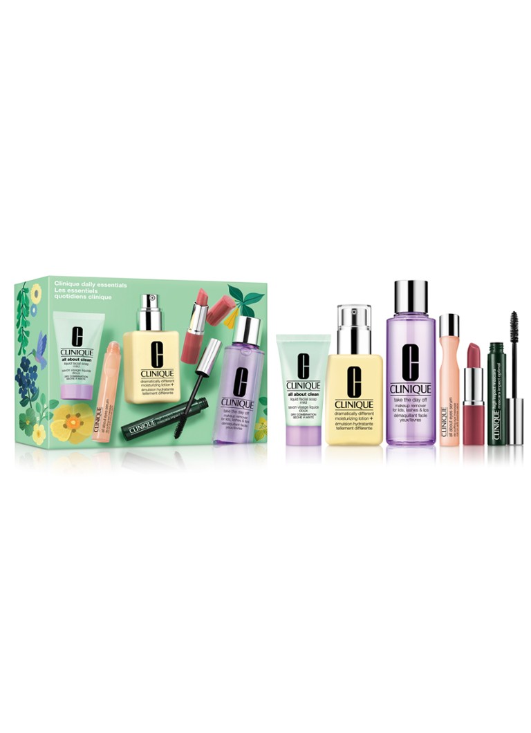 Clinique Clinique Daily Essentials Skincare + Makeup Set - verzorgingsset 6PCS Cadeausets - Deal