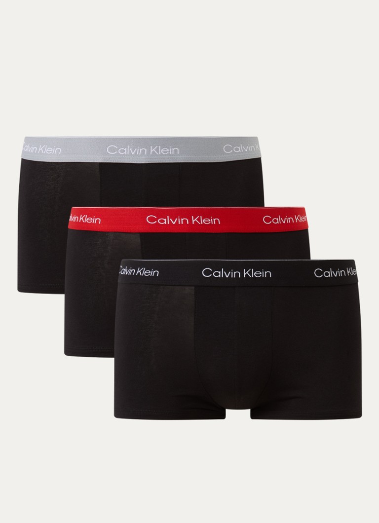 Calvin Klein Heren Boxershorts met logoband in 3-pack in de kleur Zwart, maat: L