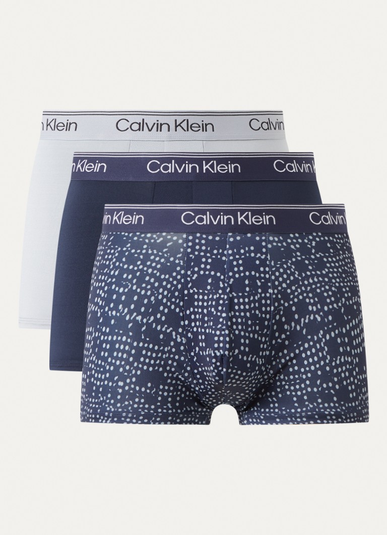 Calvin Klein Heren Boxershorts met logoband in 3-pack in de kleur Blauw, maat: XL