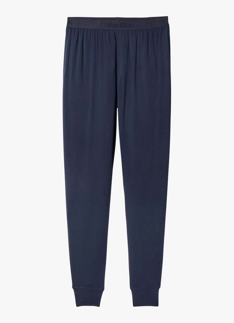Calvin Klein Heren Pyjamabroek met logoband in de kleur Petrol, maat: S