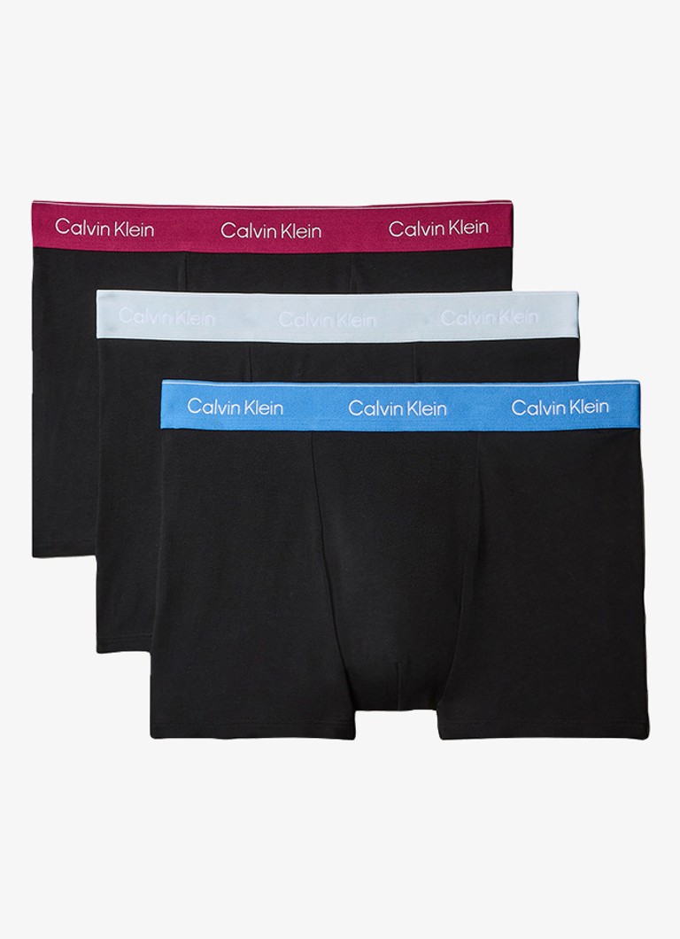 Calvin Klein Heren Boxershorts met logoband in 3-pack in de kleur Blauw, maat: L