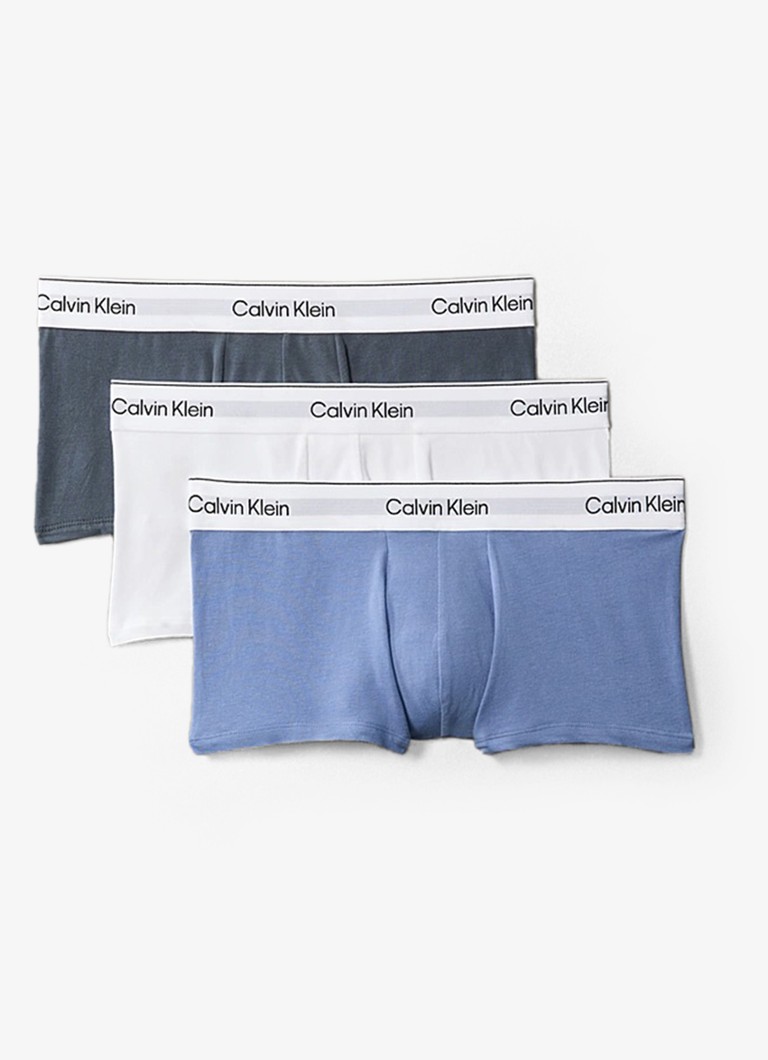 Calvin Klein Heren Boxershorts met logoband in 3-pack in de kleur Wit, maat: S